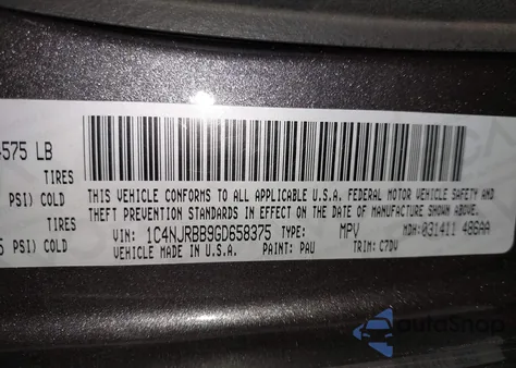 2016 Jeep Patriot Sport z USA, uszkodzony, nr VIN 1C4NJRBB9GD658375